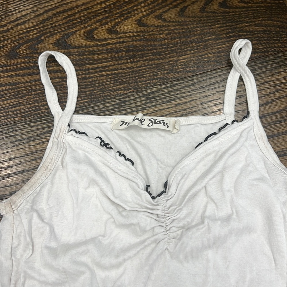White michael stars tank